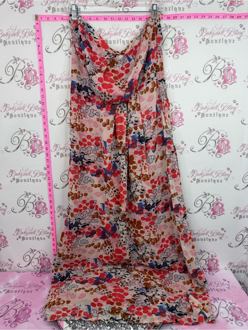GAP Pink Dress with Multicolor Printed brand new